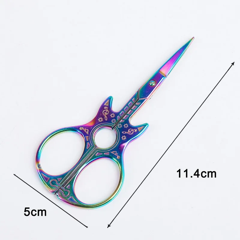 11.4cm Mix Color Высокое качество Европейская вышивка крестиком Ретро Винтаж антикварные Швейные портновские ножницы ручной работы DIY Бытовая ткань отрезная Отделка Ножницы - Цвет: 11.4cm Mix Color