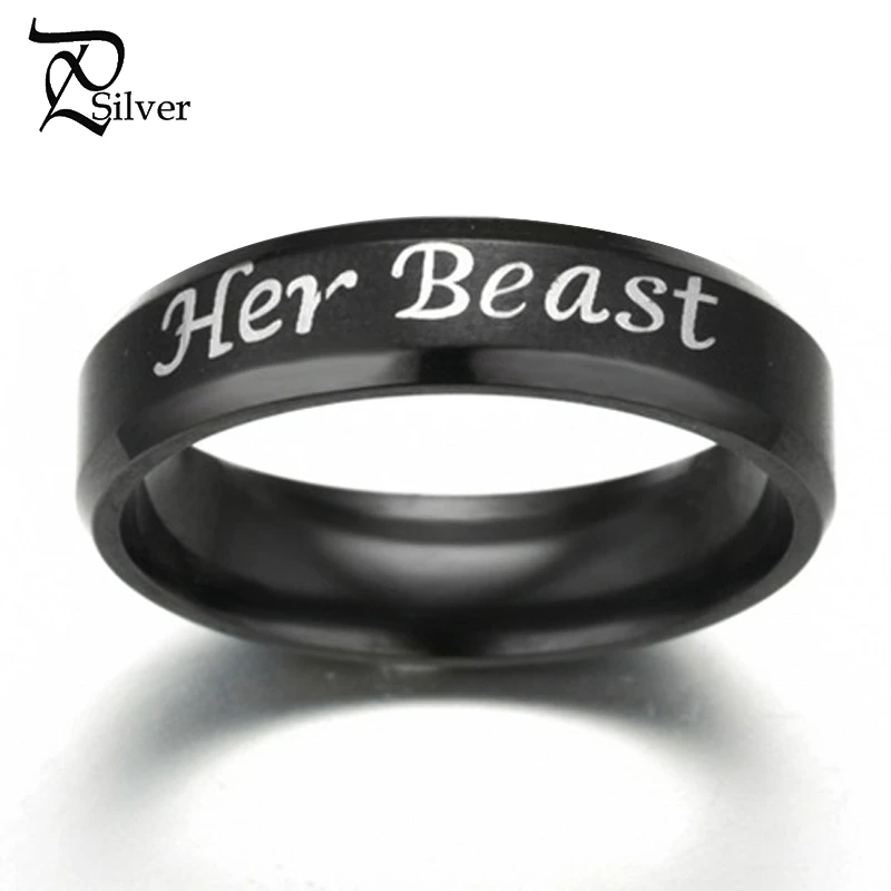 Король и Queen пару колец Нержавеющая сталь корона кольца Любовь Обещание Кольца |