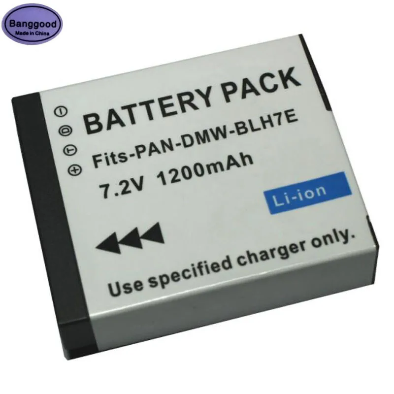 

7.2V 1200mAh DMW-BLH7E DMW-BLH7 Camera Battery Pack For Panasonic Lumix DMC-GM1 DMC-GM1K DMC-GM5 DMC-GM5K DMC-GF7 DMC-GF7K