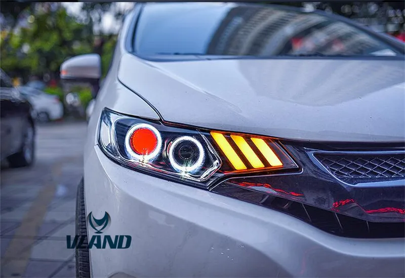 Vland завод для автомобиля светильник FIT светодиодный 2014 2016 2017 JAZZ головной GK5 с DRL и