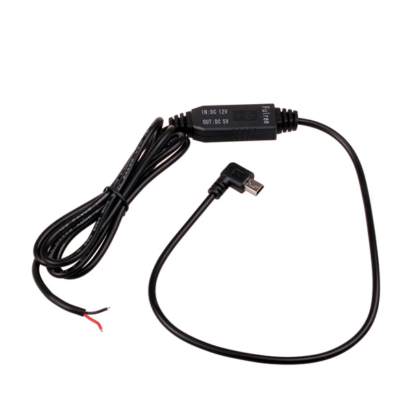 DC 12 В до 5 В Преобразователь Micro Mini USB Проводных автомобильное Зарядное Устройство для GPS Планшетный Телефон PDA DVR Рекордер Камеры(1 М