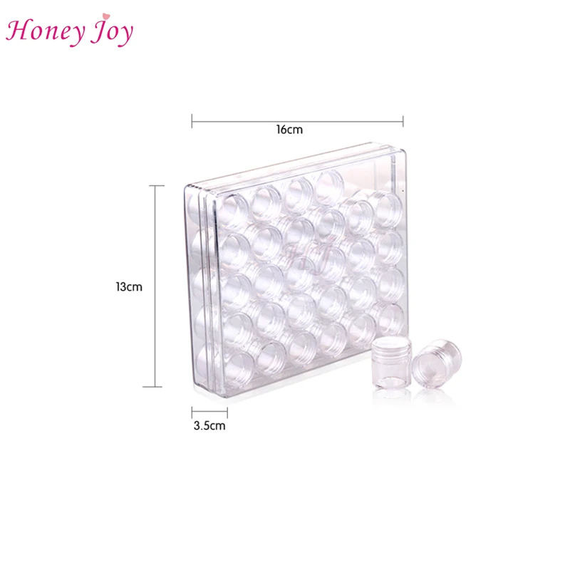 Honey Joy 30 бутылок/набор наклейки для дизайна ногтей украшения стразы чехол