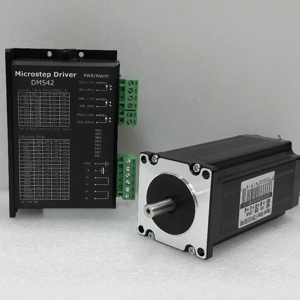 NEMA 23 CNC наборы микро шаговый драйвер AC24V 50V 2 фазный легкий двигатель 1 Нм крутящий
