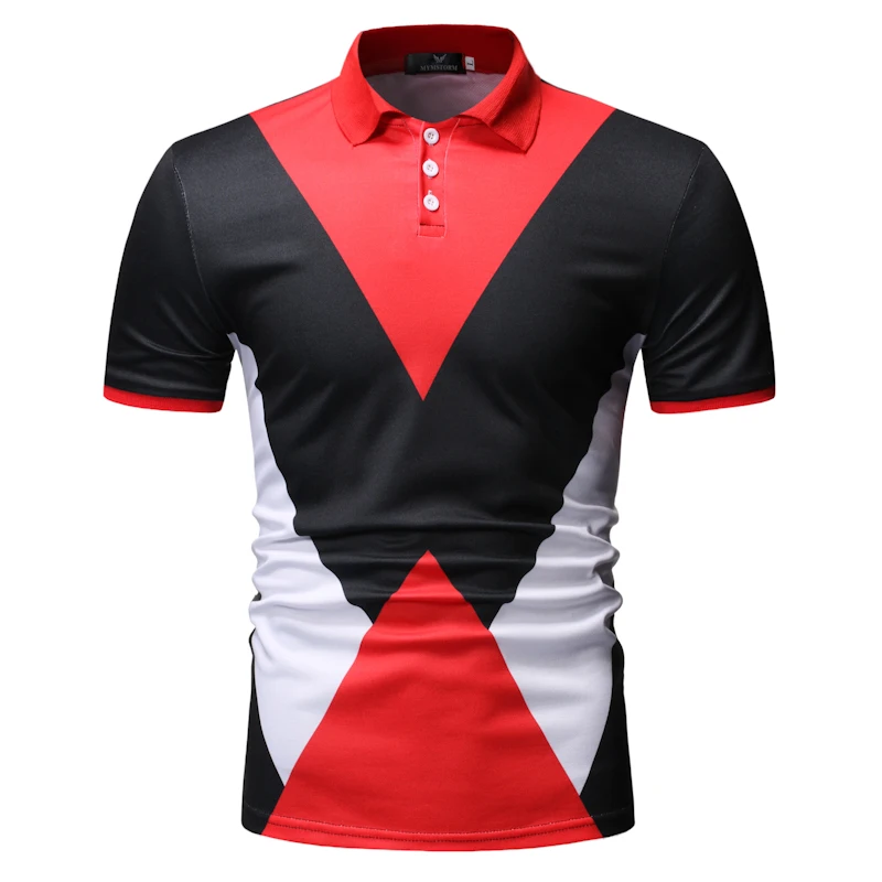 MOGU плюс Размеры 3XL короткие Для мужчин поло Slim Fit дышащая Гавайский Camisa поло короткий рукав модные поло рубашки