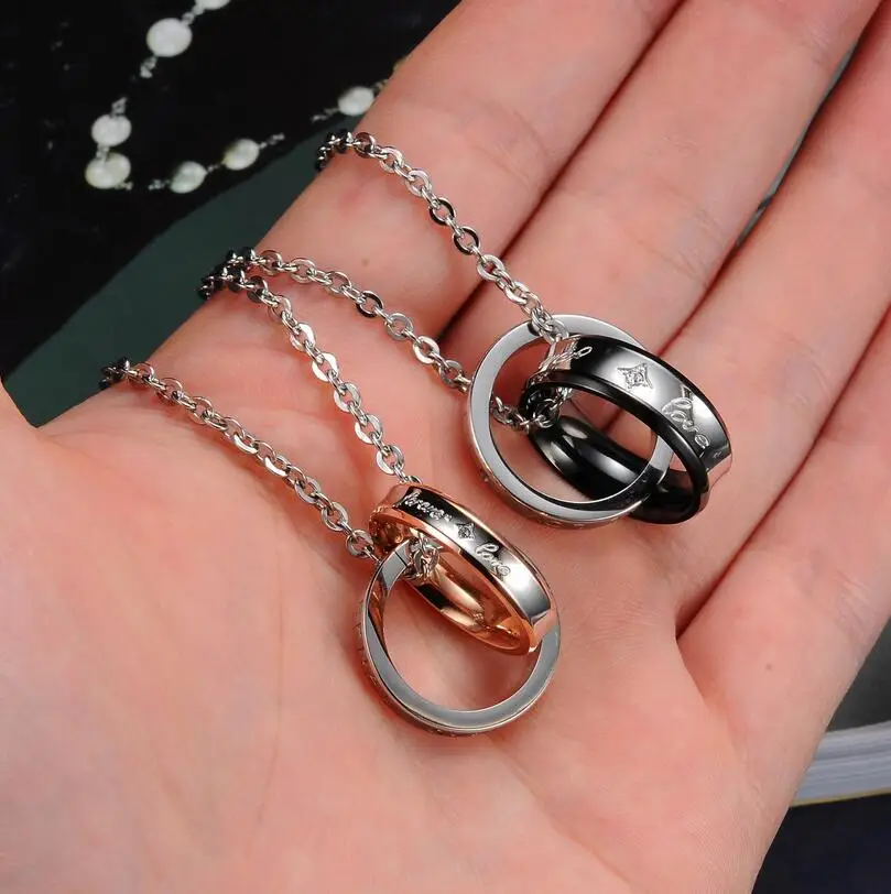 Модный фирменный комплект ожерелий для пар в европейском стиле с надписью Forever Love