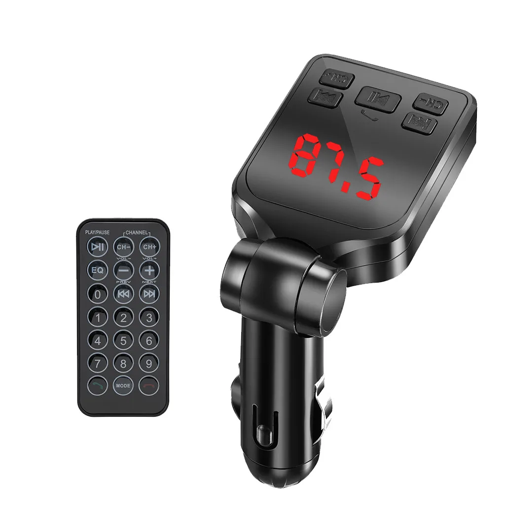 Новый 12V Blueteeth Беспроводной FM передатчик MP3 плеер Handsfree Car Kit USB TF/SD/пульт