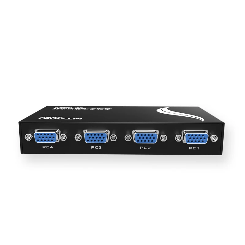 MT-Viki 4-портовый автоматический выключатель VGA USB KVM Hotkey с оригинальными кабелями
