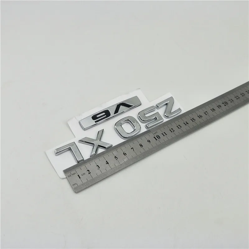 For Nissan Teana 2.5XV 250XL V6 Emblem Number Letters Rear Trunk Displacement Logo Car Styling Accessories | Автомобили и