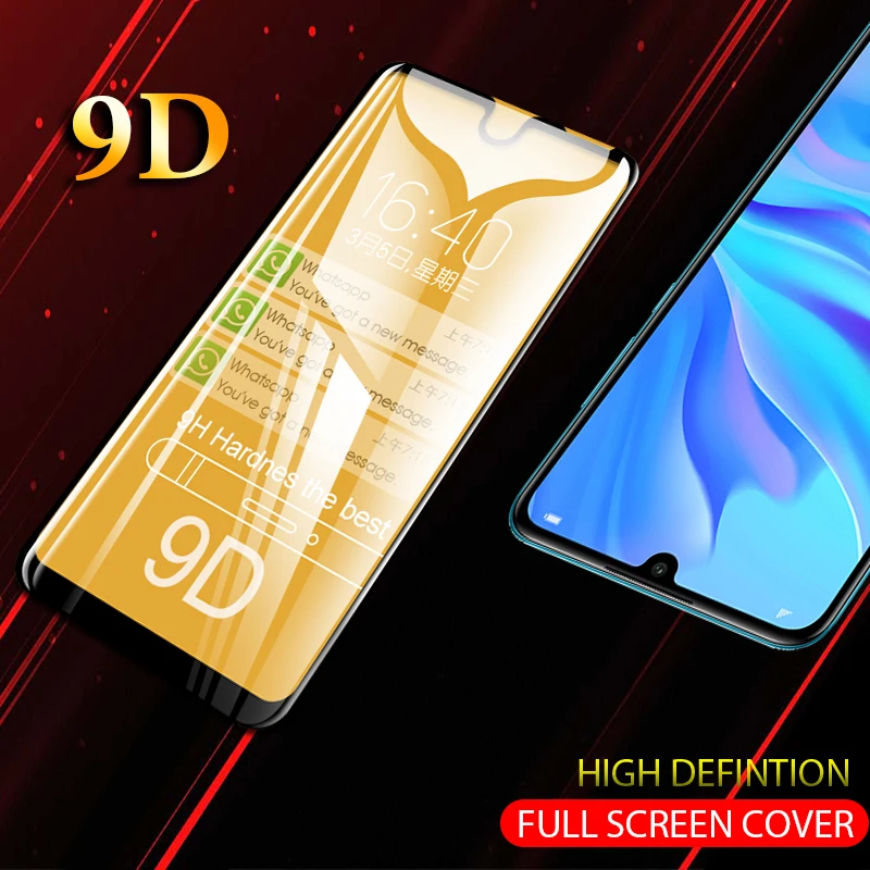 Стекло с полным покрытием 9D для Huawei P30 P20 Lite Pro P Smart Y9 2018 2019 9 D Защитное стекло Honor 20