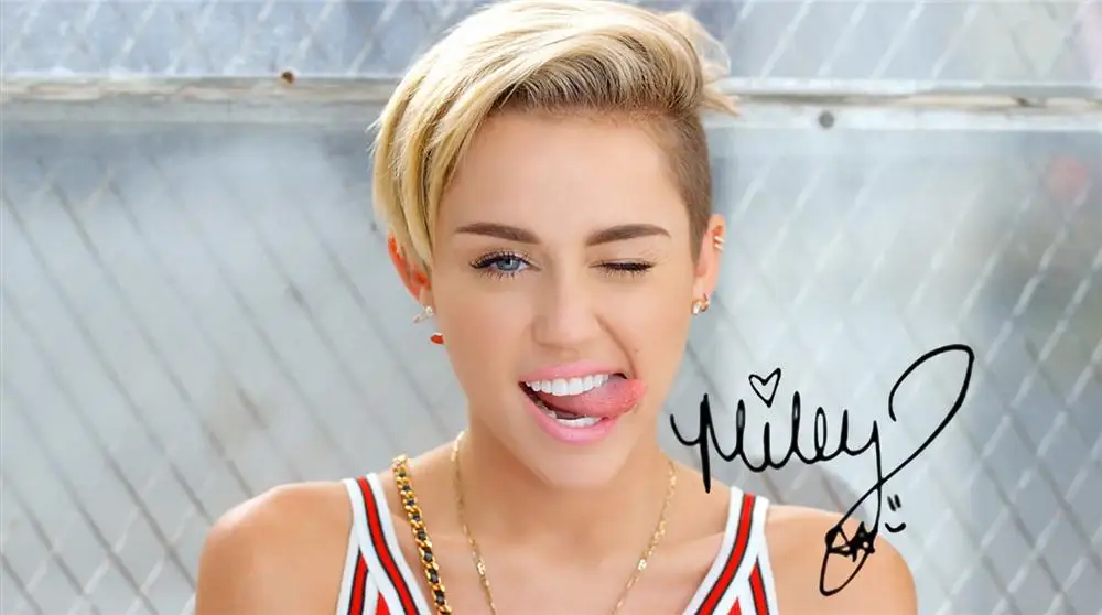 Майли Сайрус на заказ HD Домашний Декор Ретро классический винтажный постер с