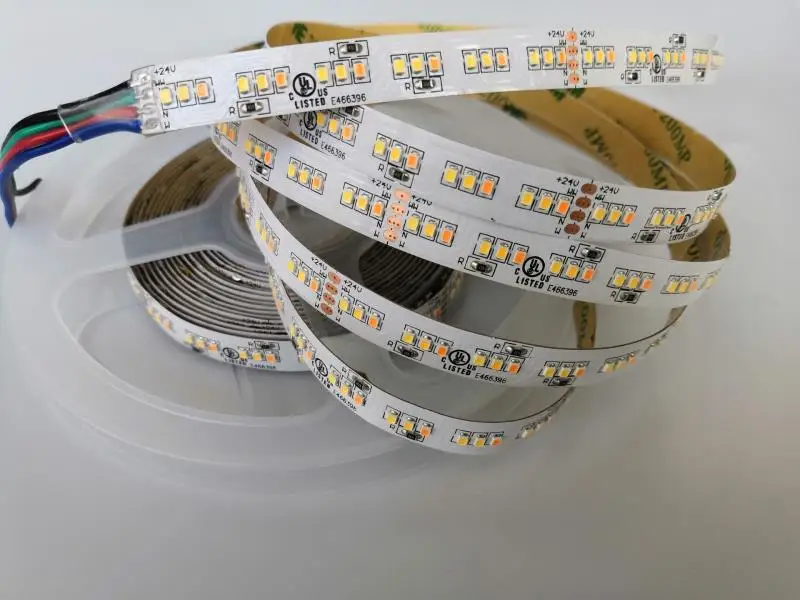 2216 CCT триколор Светодиодные ленты DC24V Регулируемый 252Led/м ультратонкое