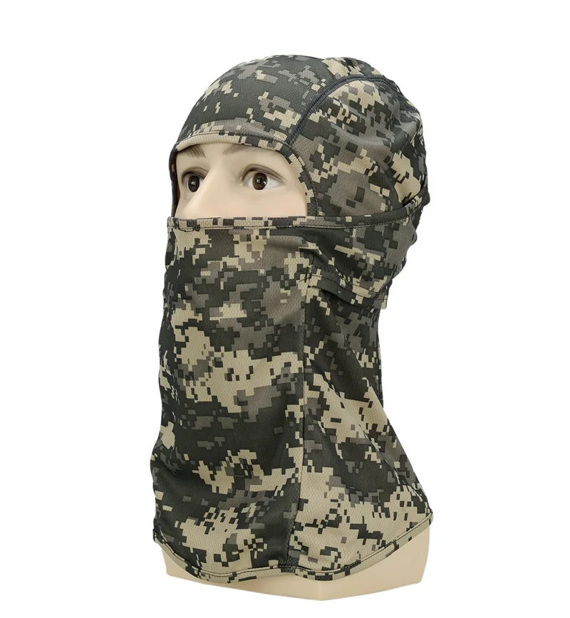ACU Камуфляжная Тактическая Военная маска для лица, дышащая Балаклава, спортивные головные уборы, быстросохнущие шапочки, ветрозащитная шапка, мотоциклетный шлем, лайнер - Цвет: ACU