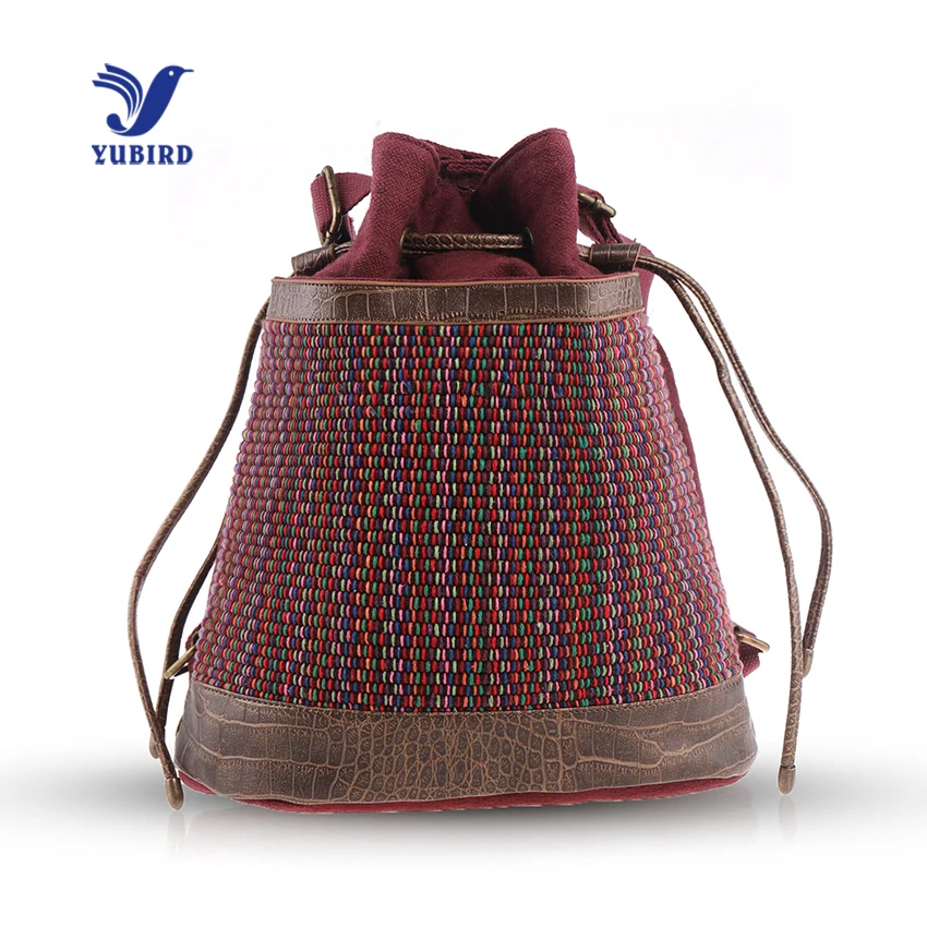 YUBIRD женский рюкзак Холщовая Сумка на шнурке тканевая сумка ведро