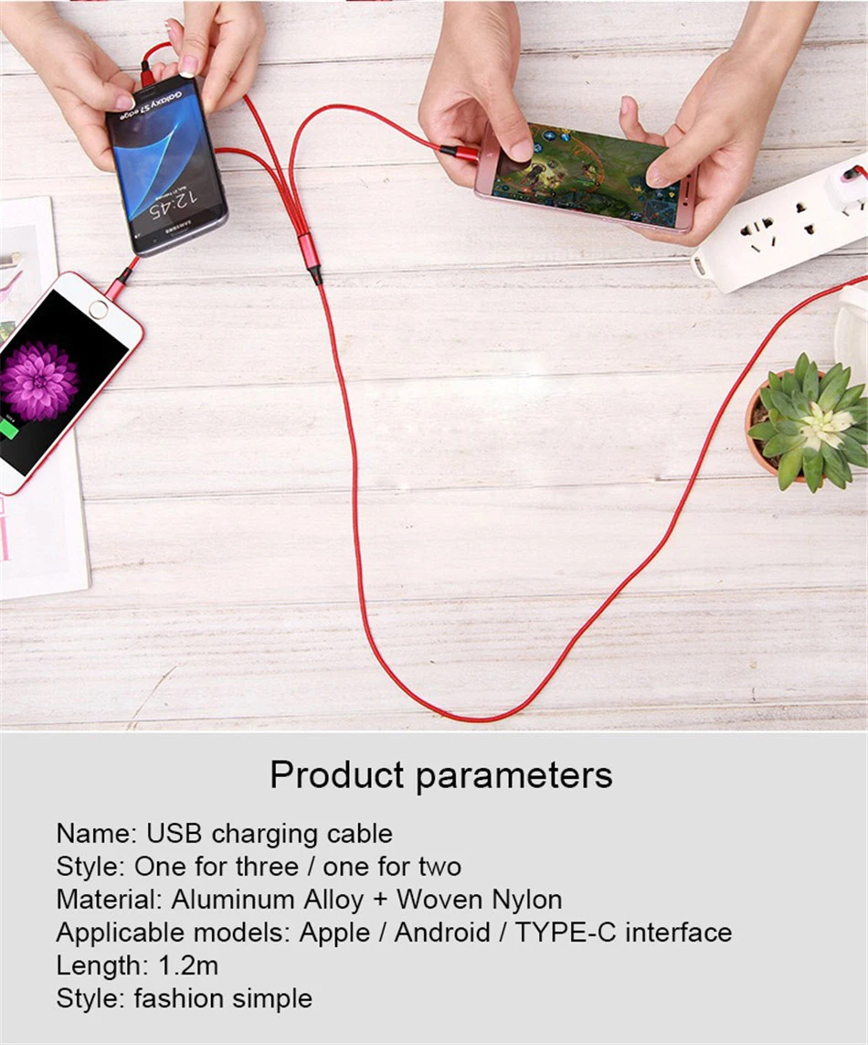 ACCEZZ 3 в 1 USB кабель для iPhone XR X XS MAX Android телефон для huawei Xiaomi samsung S9 Micro usb type C кабели для быстрой зарядки