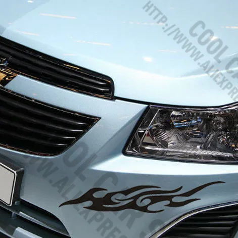 1 пара настраиваемые огонь наклейки для автомобиля Стайлинг Ford Focus Cruze Рио Skoda Octavia