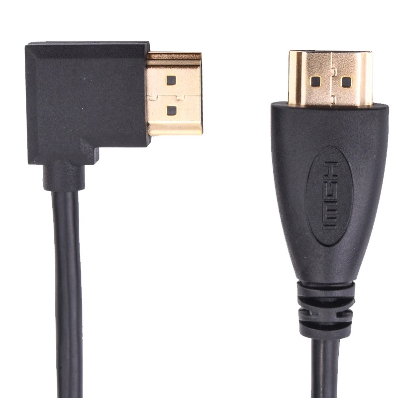 1080P HD 90 HDMI кабель прямой на правый/левый Конверсионный 1 4 3D для DVD TV телеприставка