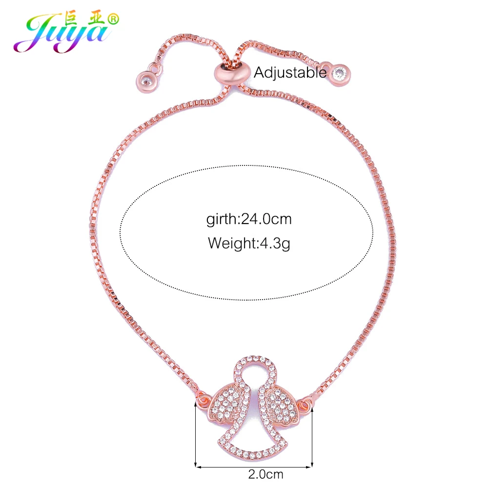 Браслеты для женщин и девочек Золотая подвеска в форме ангельских крыльев