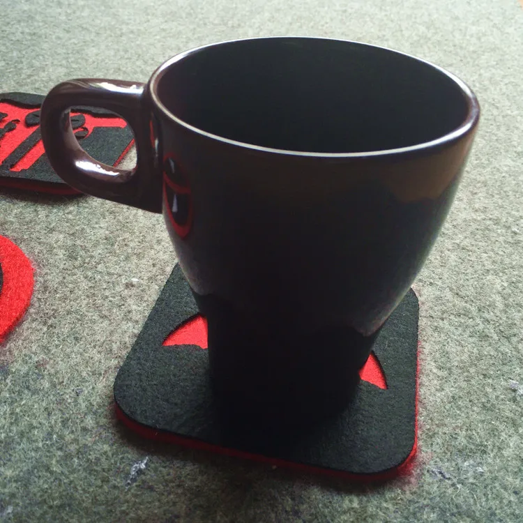 

1 Piece Creative Cartoon Kawaii Fashion Superman Deadpool Batman Place Mat Pads Cushion Tea Cup Holder Home Table Decorate BD15
