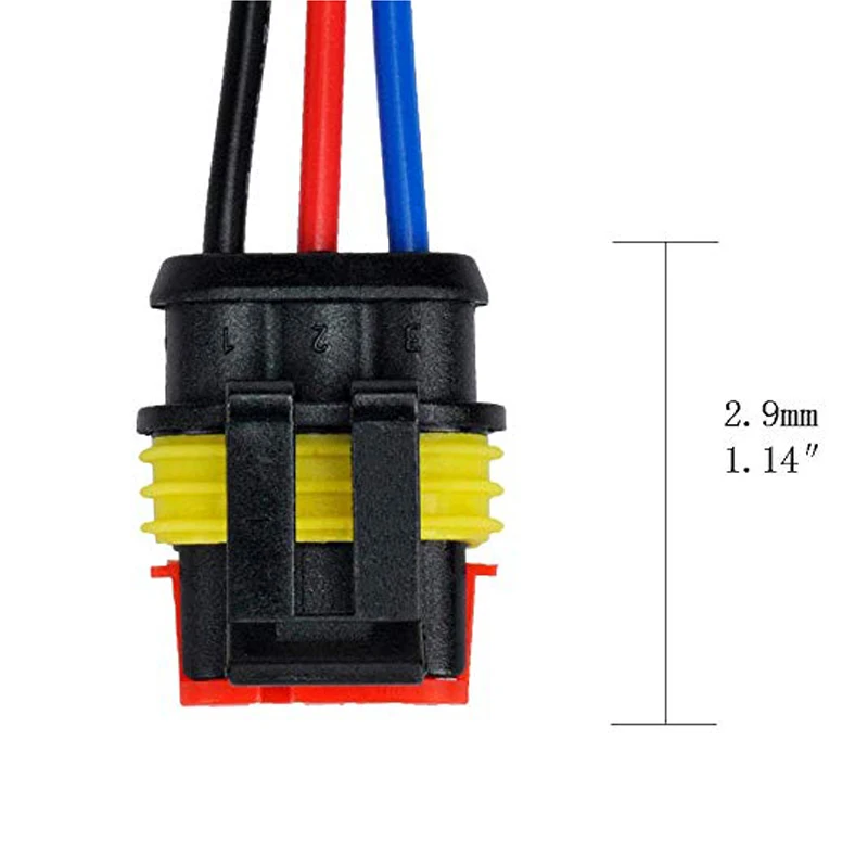 5 комплектов 3 контакта 18 AWG автомобильный фоторазъем комплект розеток провод