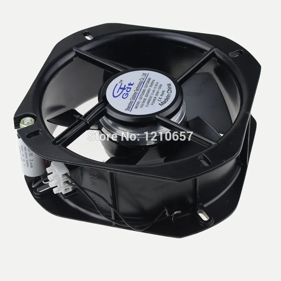 1 Pieces 225x80mm 225mm New Case Cooler 2Wire 220V 240V Air Flow Exhaust AC Cooling Fan | Компьютеры и офис