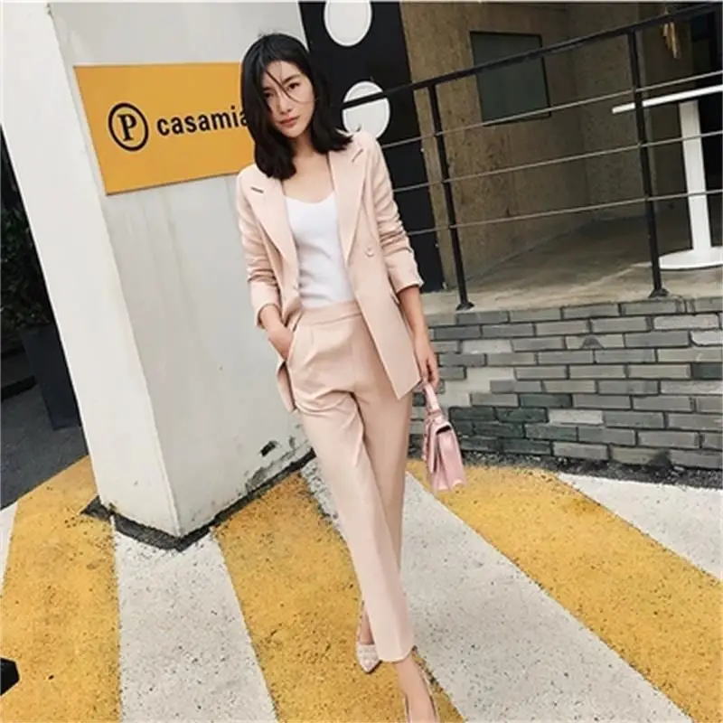 

Fashion suit suit female spring New temperament ladies jacket casual pants professional suit OL two-piece suit women