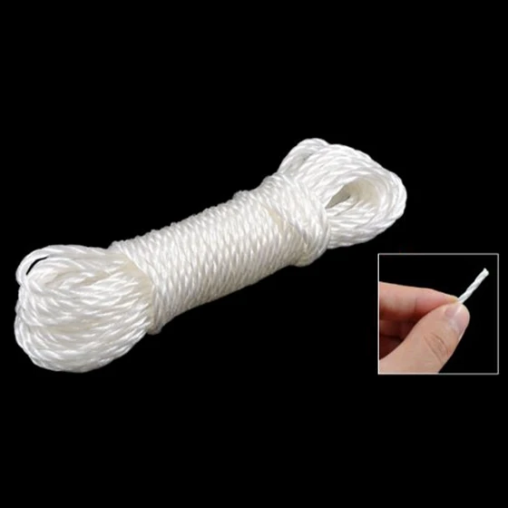 Нейлоновая веревка для одежды витая ветрозащитная Нескользящая 10 метров 3 м|line|line