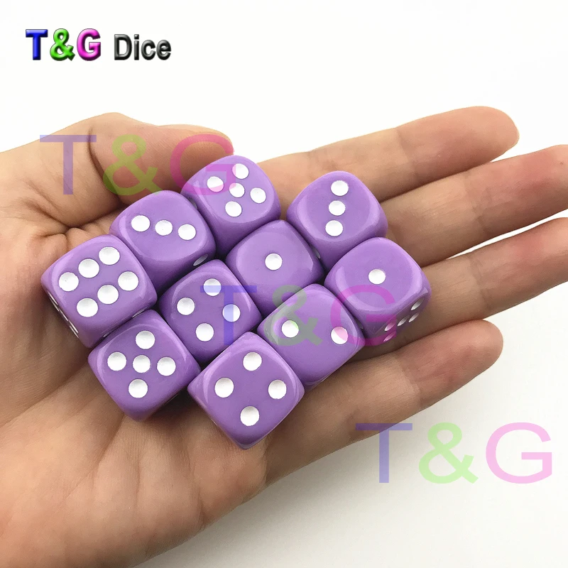 T& G 16 мм закругленными уголками азартные игры в кости набор 10 шт./компл. Стандартный 6 двухсторонняя для Bar/развлечения День рождения в качестве подарка