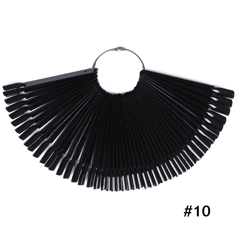 Накладные ногти цветные карты прозрачные белые кольца с пряжкой для нейл арта