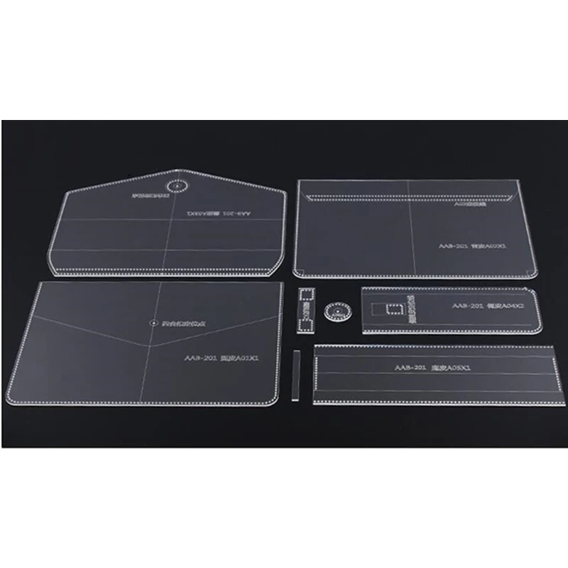 1 комплект кожаная акриловая сумка через плечо с узором трафарет набор