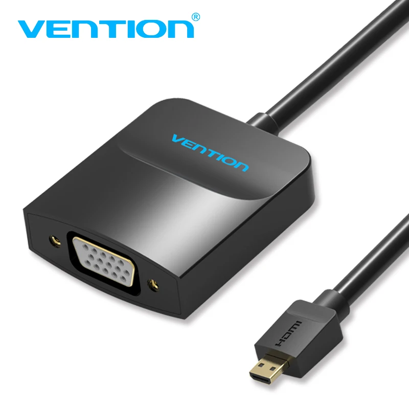 Кабель HDMI-VGA Vention со штекером HDMI на гнездо VGA адаптер с аудиоразъемом 3 5 мм и