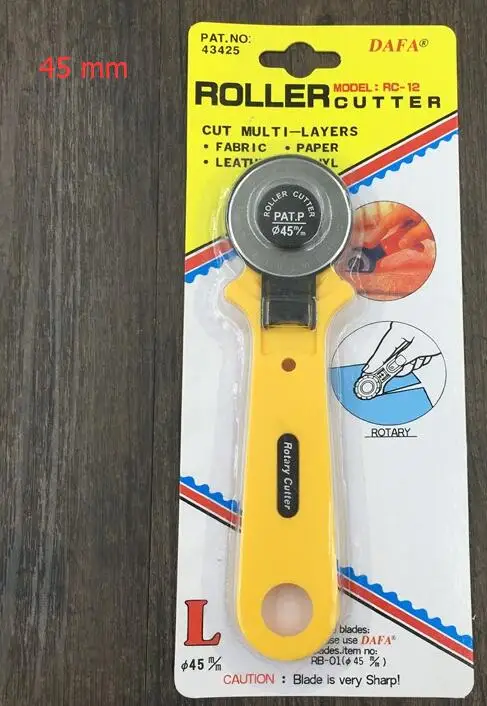 45 mm tool holder Taiwan Dafa RC-12 роторная фреза 45 мм и 28 мм значок шьют квилтеры квилтинг текстильных ремесел корт - Цвет: 45 mm tool holder