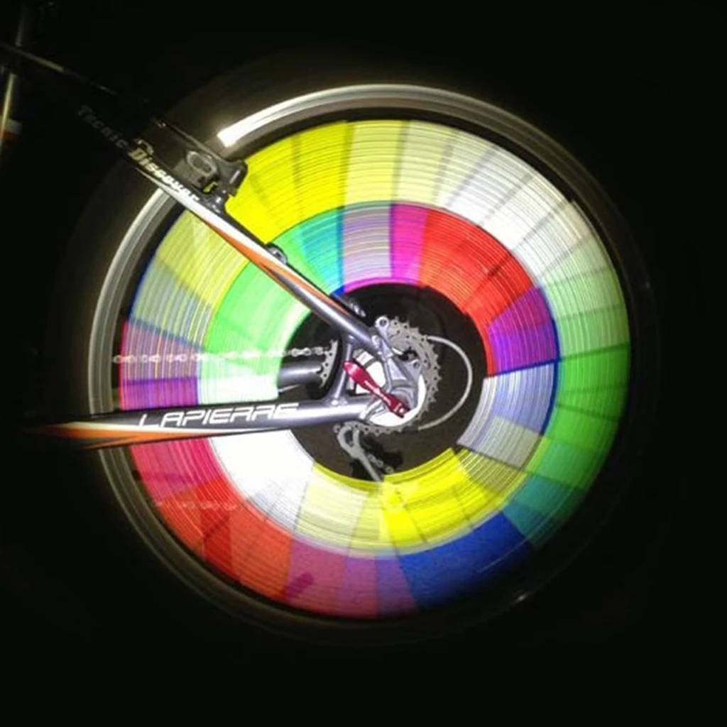 36 шт. Велосипедное Колесо спицы Светоотражающая наклейка трубка Предупреждение