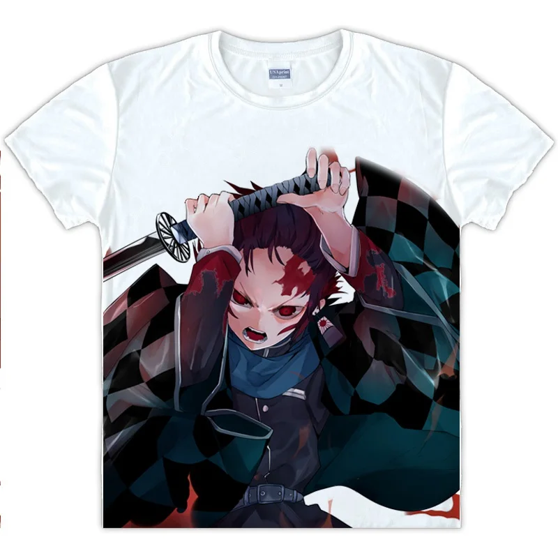 2019 обувь для косплея Аниме Kimetsu без Yaiba Футболка короткий рукав девочек и