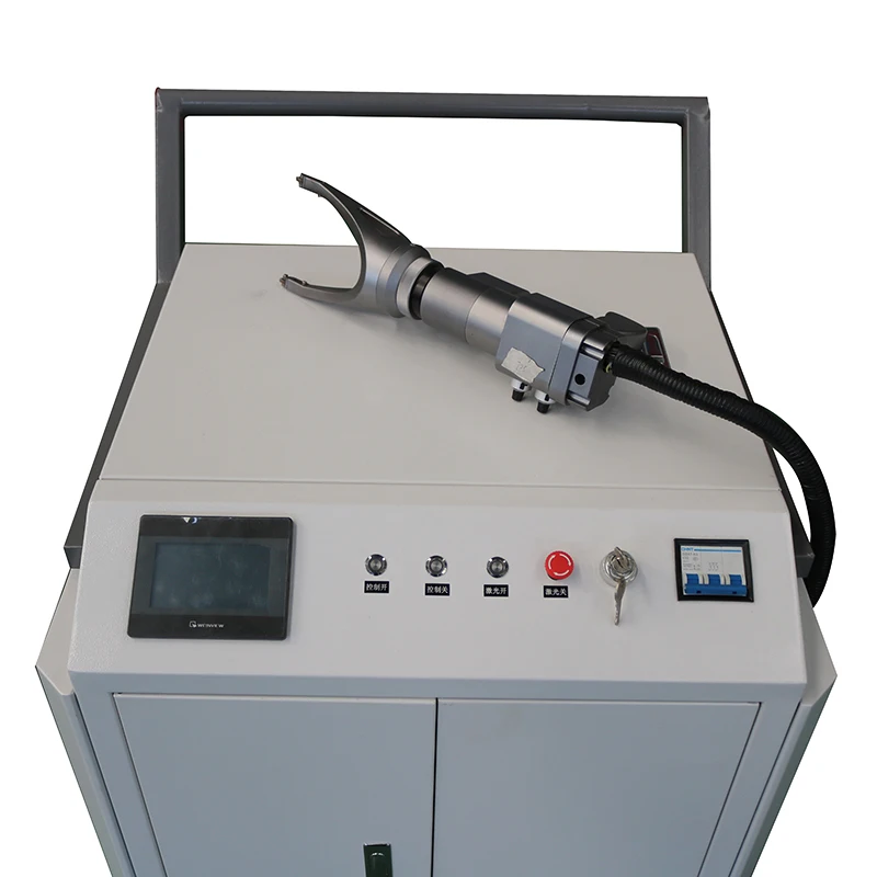 100 Вт Лазерное Удаление ржавчины ручной аппарат для лазерной очистки мобильный