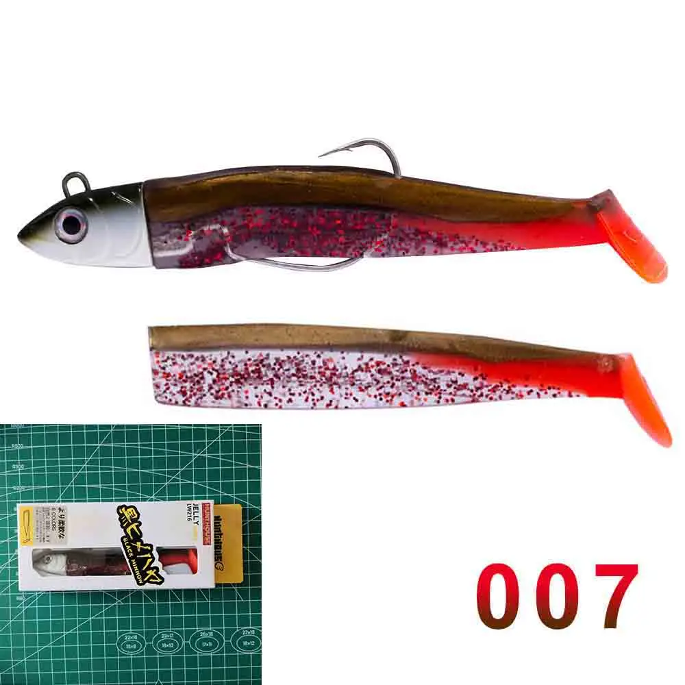007 Hunthouse black minnow easy shinner свинцовая джиг головная Мягкая приманка pescar leurre для рыбалки бас 25 г 40 г 60 г 90 г 120 г стиль - Цвет: 007