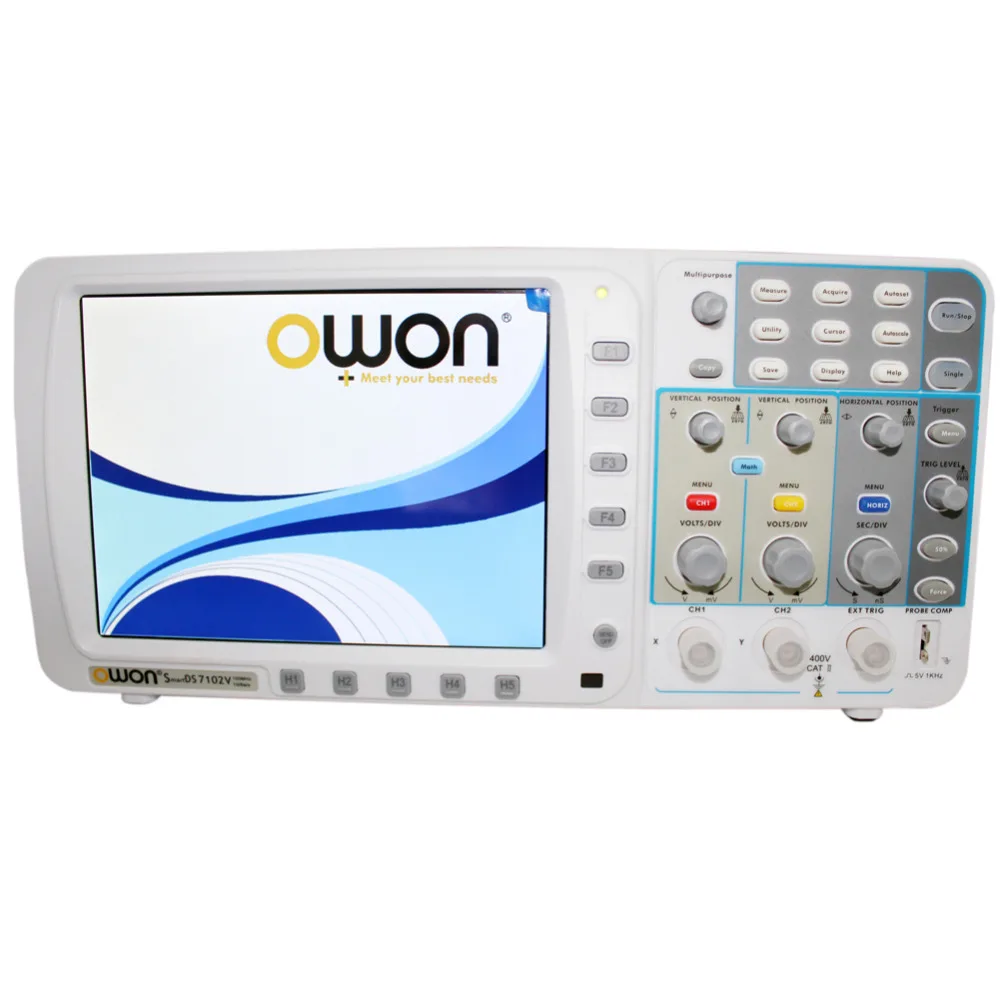 OWON OWON 100 МГц осциллограф SDS7102 1 г/локон большой " ЖК-дисплей LAN VGA аккумулятором