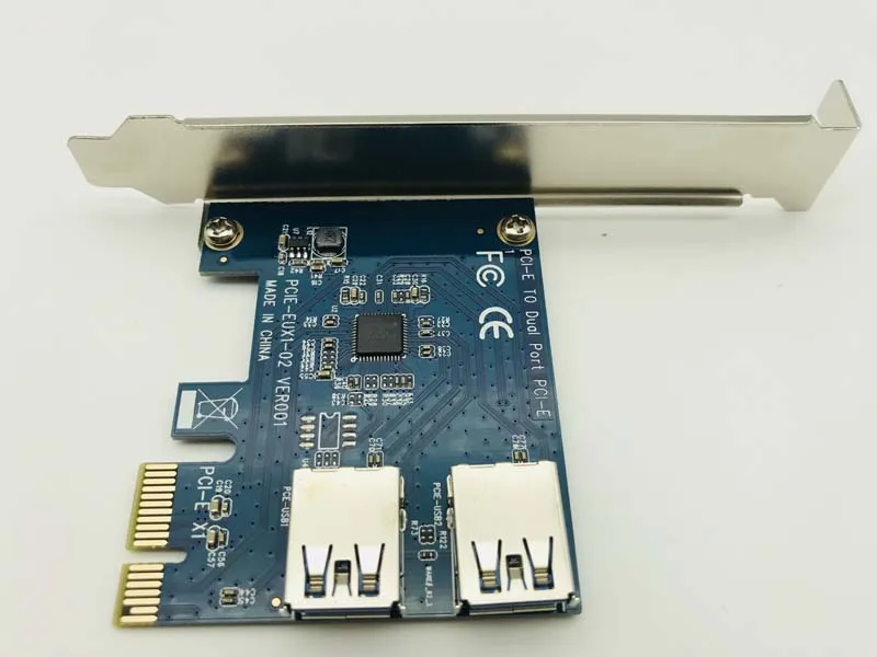 USB 3.0 PCI E 1 поворот 2 express 1X Слоты Райзер карта Mini ITX внешний 3 слота адаптер PCIe порт