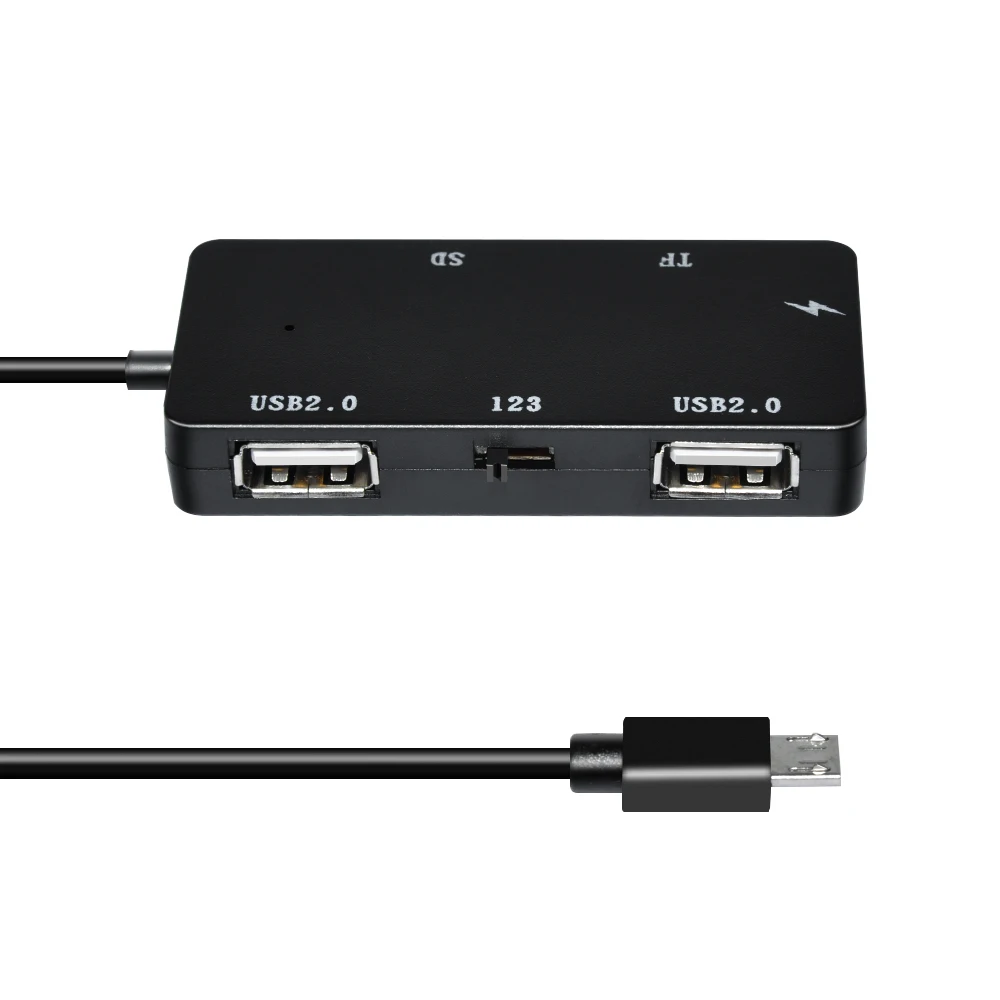 DeepFox 2 порты и разъёмы USB 2,0 Multi HUB Splitter расширения OTG зарядки концентратор адаптер SD/TF Card Reader для ноутбука Настольный ПК