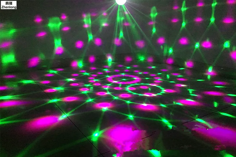 Мини RGB LED хрустальный магический шар сценический эффект осветительная лампа