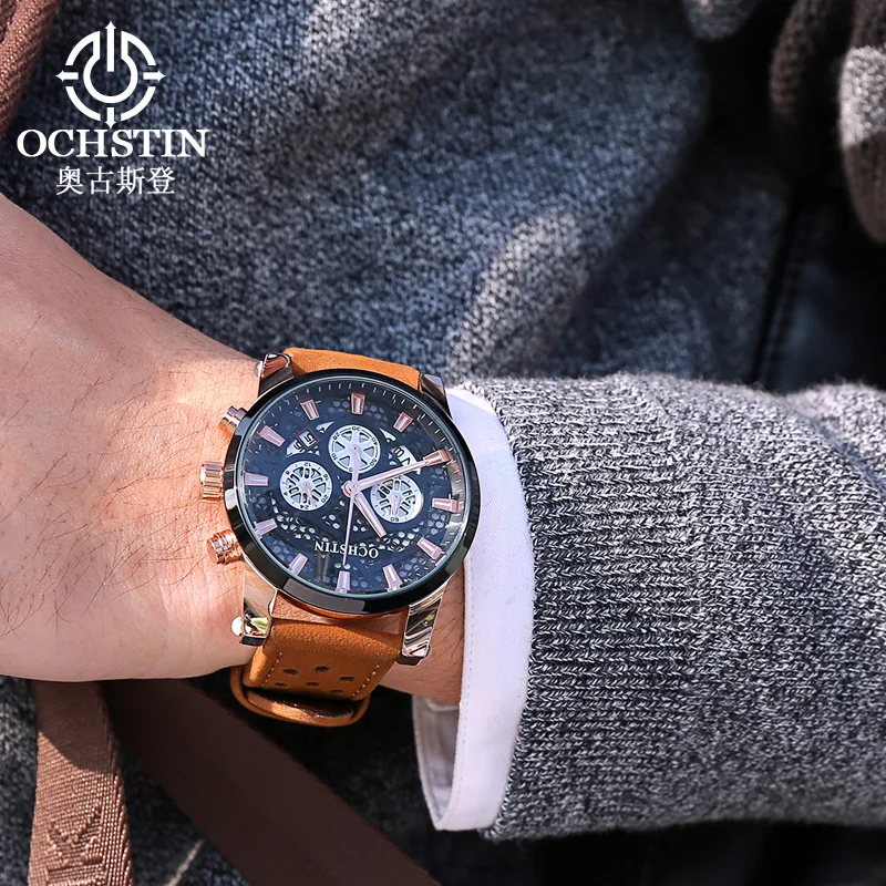 Часы мужские кварцевые с хронографом в стиле милитари|watch brand men|watch forwatches for men |