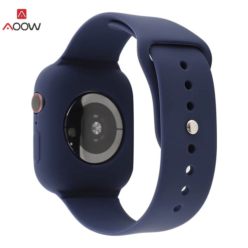 Одежда высшего качества силиконовые ремешки для часов для iwatch 4 3 2 1 модные спортивные браслет ремень Apple Watch 42 мм 38 40 44