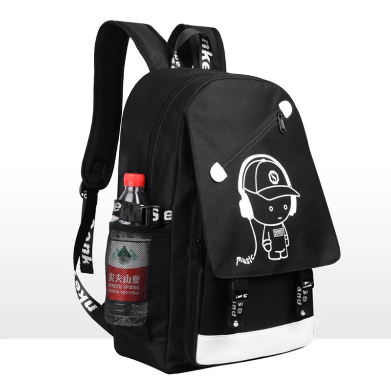 Рюкзак с usb зарядкой светящийся дорожный рюкзак для женщин школьные рюкзаки