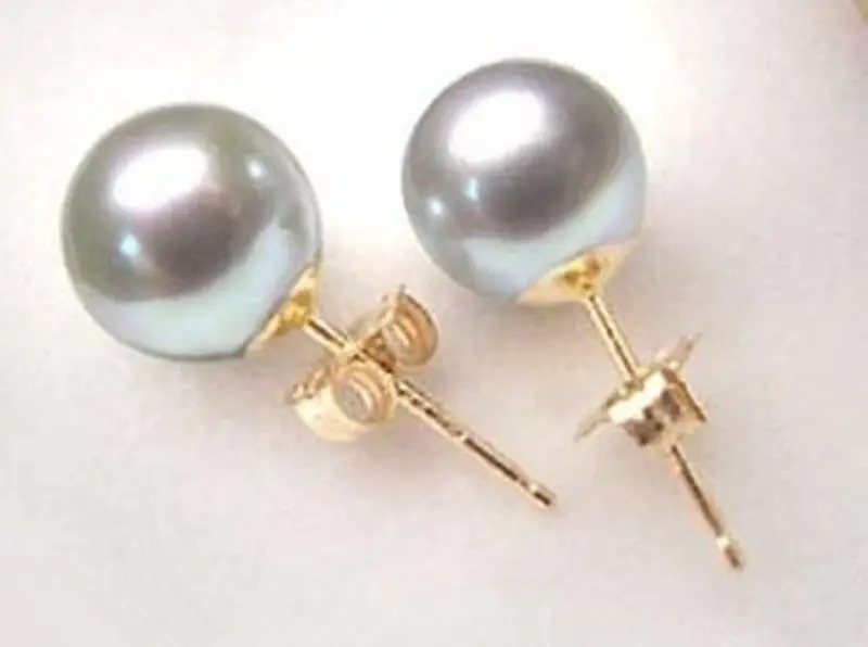 

Lovely Women's Wedding Jewelry shipping> >>>Wholesale Sea shell Grey Shell Pearl 10mm Stud Earring AAA+ Fine Factory direct