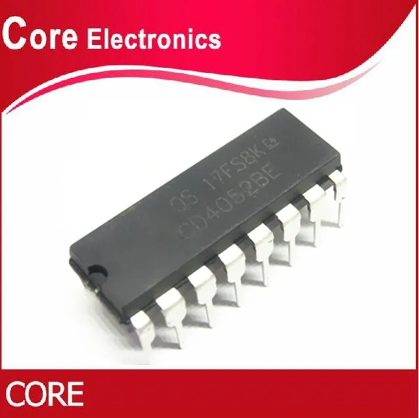 100 шт CD4052BE DIP16 CD4052 DIP 16 4052 Новинка|Интегральные схемы| |