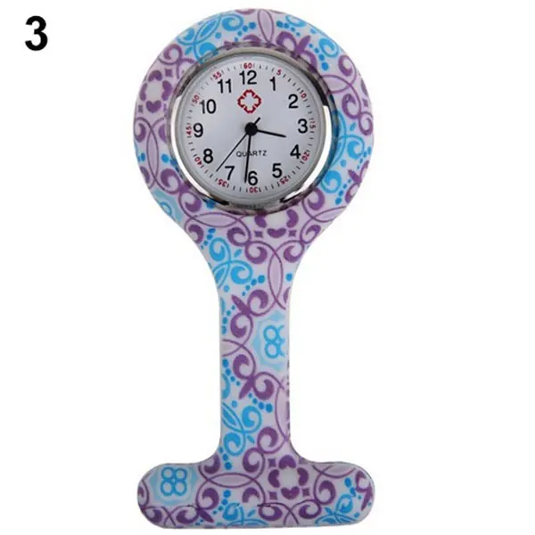 

Hot Silicone Fashion Silicone Nurses Watch Brooch Tunic Fob Pocket Stainless Dial Watches MSK66