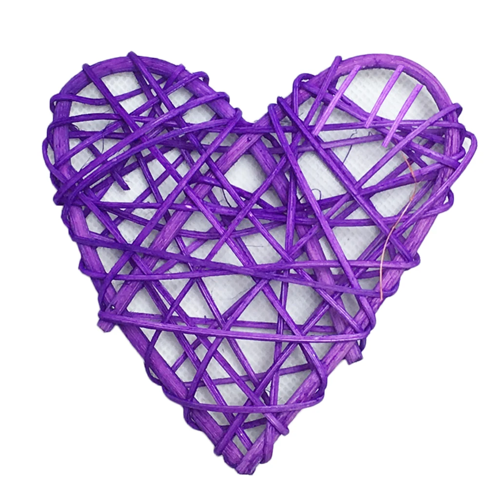 8 см цветной ротанговый шар в форме сердца декор на День святого Валентина сделай