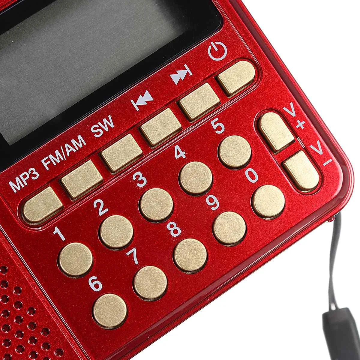 Портативный радио FM/AM/SW 21 полосы цифровой выбор ключа Мини Телескопическая антенна карманы MP3 TF USB приемник динамик открытый