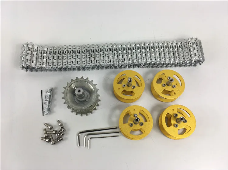 DIY Metal Track drive kit +Drive wheel + Bearing set for Robot Tank Smart Car Chassis kits | Игрушки и хобби