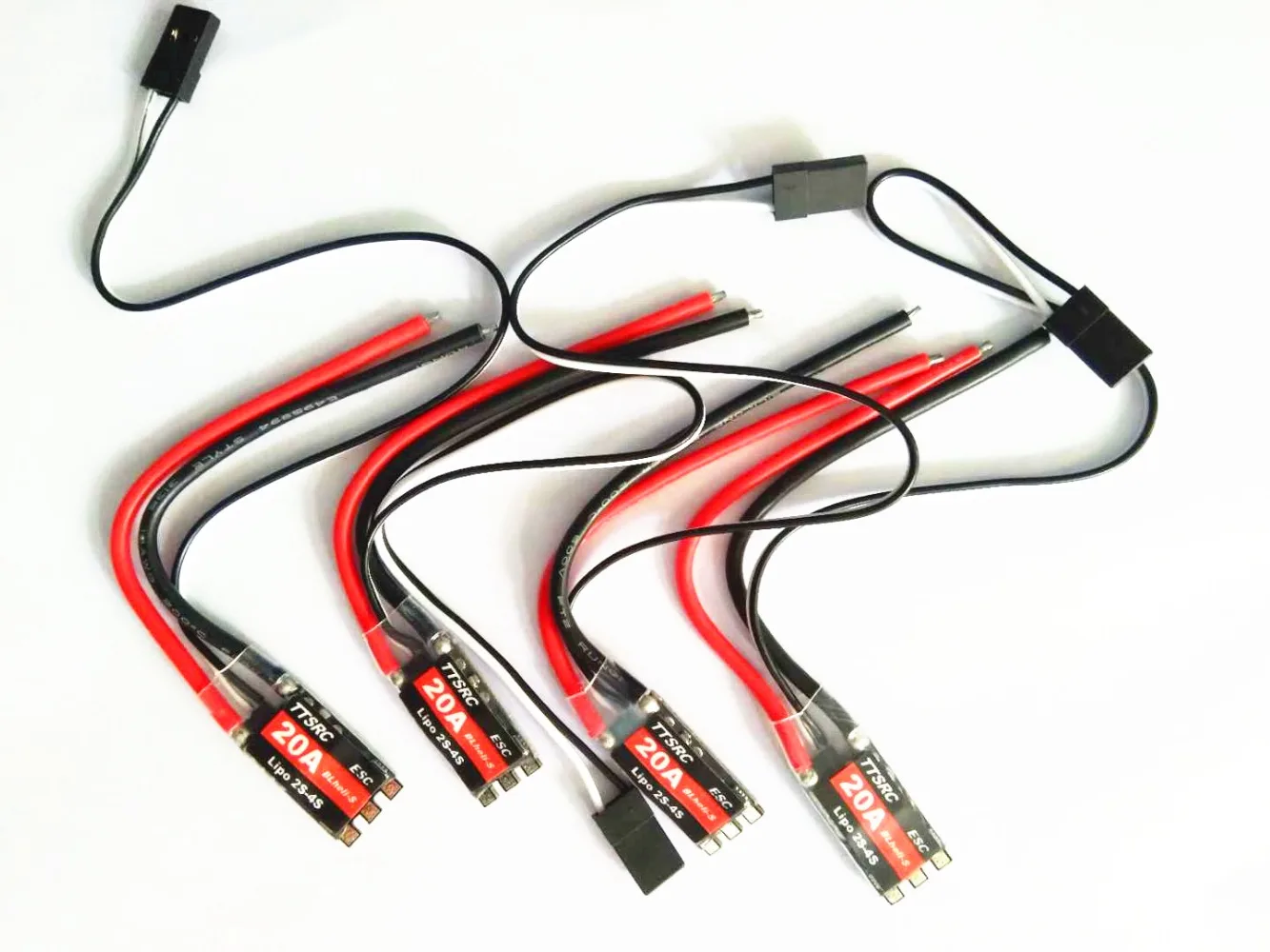 

4pcs/lot Mini 20A ESC BLHeli_S OPTO 2-4S Lipo BLHeli-S esc For FPV Race QAV-R 180mm Quadcopter