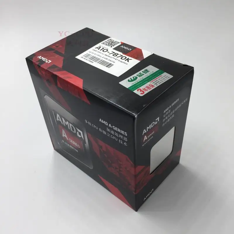AMD APU A10-7870K Процессор процессор коробку с радиатор 4 ядра 3 9 ГГц Мб разъем FM2 + Кэш